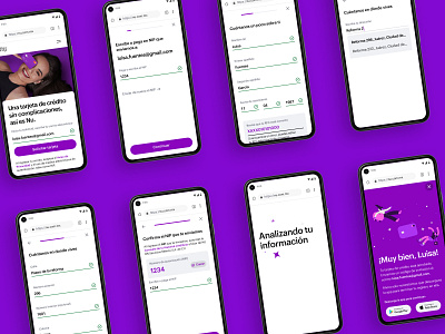 Nu application flow fintech nu nubank product design purple ui