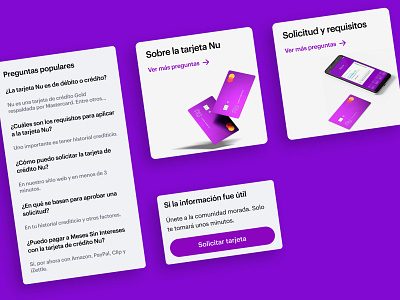 Nu UI components component fintech nu nubank product design ui