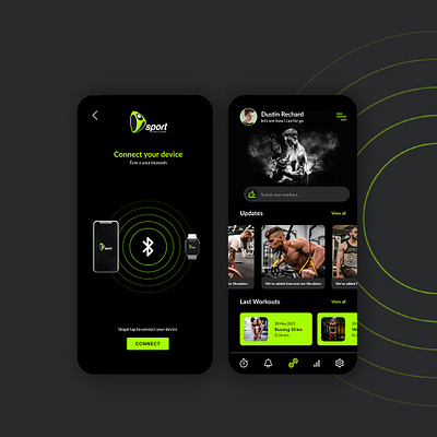 Fitness App adobe graphic design illustrator ui uiux