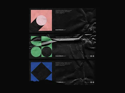 0102 abstract freebie geometric logo memphis pattern square vector