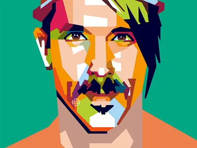 RHCP Anthony Kiedis Popart anthonykiedis art design digital illustration illustrations portrait vector vector illustration