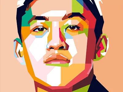 Rich Brian Popart art design digital illustration illustrations portrait rapper richbrian singer vector vector illustration