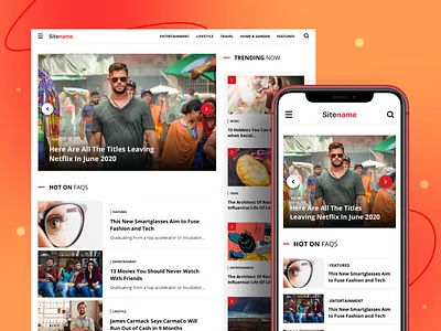 Blog Website article article website blog business dailyui entertainemnt landing page magazine website minimal mobile website money responsive ui userinterface ux website