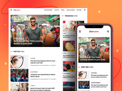 Blog Website article article website blog business dailyui entertainemnt landing page magazine website minimal mobile website money responsive ui userinterface ux website