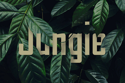 typography of the jungle print