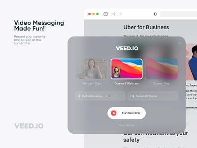 VEED.IO | Screen Recorder camera chrome chrome extension clean edit edit video extension loom meeting modern plugin presentation recorder recording screen screen recorder simple slick video editor webcam