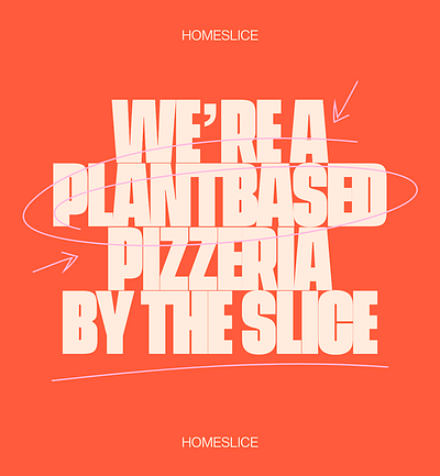 Homeslice – Plantbased Pizzeria brand identity branding branding design design logo logo design typography vector