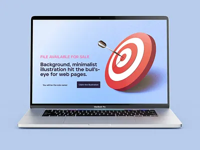 Background, minimalist illustration hit the bull's-eye abstract brand branding design graphic design illustration marketing minimalist objectif target texture ui ux web webdesign