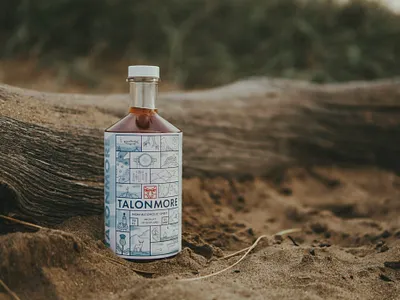 Talonmore Non-alcoholic Spirit brand design brand identity branding branding and identity graphic design logo logo design packaging