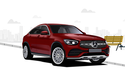 Mercedes-Benz Car Vector Drawing car design illustration illustrator vector