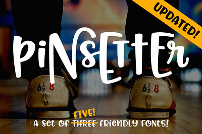 Pinsetter: a crafty font family!