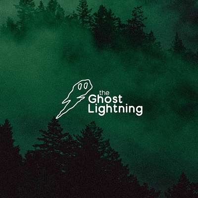 Logo for the Ghost Lightning app branding design flat graphic design icon illustration illustrator logo minimal typography vector website