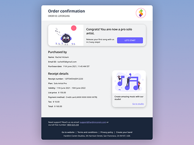 DailyUI 017 Email receipts app branding dailyui dailyuichallenge design illustration ui ux vector