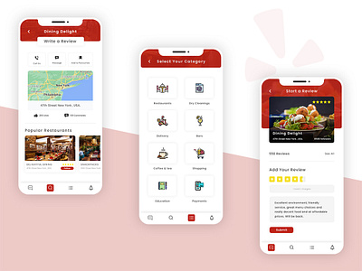 Yelp App Redesign android app app design design mobile app responsive design ui ux