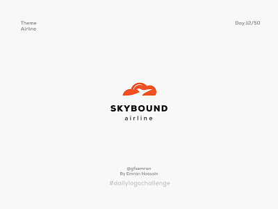 Airline- Daily Logo Challenge: Day 12 branding colours design graphic design icon illustration letter logo logo typography vector