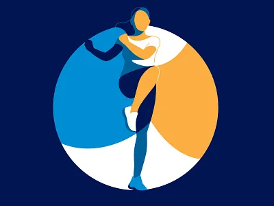 Low-impact exercise art design exercise fitness illustration vector woman