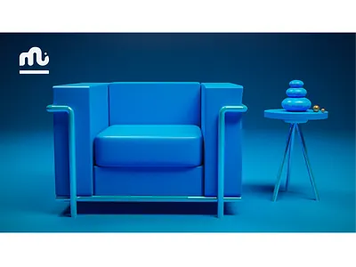S A P P H I R E S U F F I C I E N T - 02 | BYME 3d art artist blender blue sofa branding creative designer director graphic design illustration logo lowpoly mamoon elahi model modern motion graphics photoshop sapphire sufficient webdesign