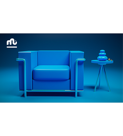 S A P P H I R E S U F F I C I E N T - 02 | BYME 3d art artist blender blue sofa branding creative designer director graphic design illustration logo lowpoly mamoon elahi model modern motion graphics photoshop sapphire sufficient webdesign