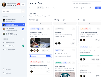 Kanban Board design flat graphic design ui ui design ui ux ux web webdesign
