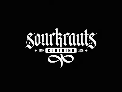Sourkrauts calligraphy custom dalibass design hand drawn lettering logo logotype typography