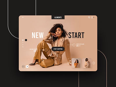 Fashion Shopping afroamerican banner clothes dribbble e commerce fashion shop shopping store ui ux design web