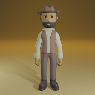 Cowboy Character 3d 3d character 3d modeling character cowboy