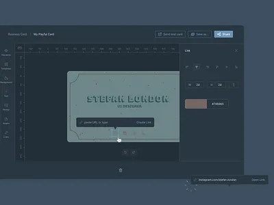 Heyvisit.me-Create Link design links ui url