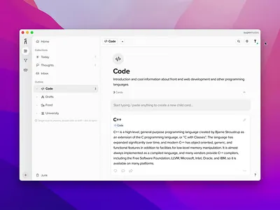 Invite Friends & Referral Codes codes desktop app friends invites mac modal note taking productivity qr code referral supernotes web design