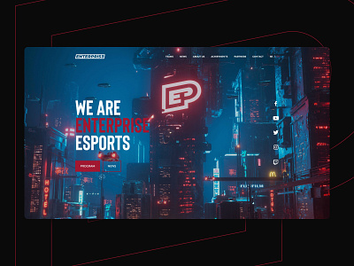 Enterprise esports clean cs:go design dota esport esports minimal ui ui design uidesign ux valorant web web design webdesign website