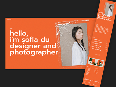 Oráiste clean creative design modern orange personal portfolio portfolio theme wordpress