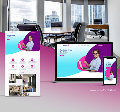 Landing page virtual office landing photoshop uiux uxui web design wordpress