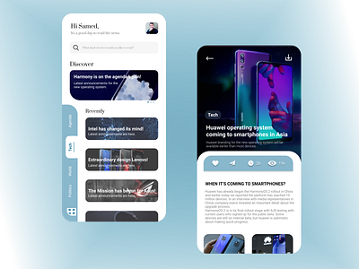 News App Design adobexd app design figma mobile news ui ux