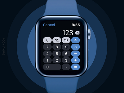 DailyUI 004 - Calculator calculator dailyui design figma ui watch