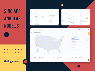 SING APP ANGULAR NODE.JS admin template angular app dashboard design interface node.js ui ux web