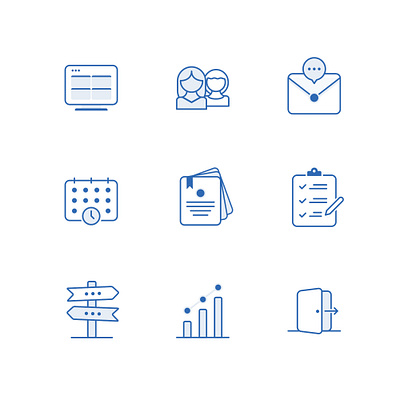 Consistent Icon Set ✅ branding design flat graphic design icon illustration logo minimal ui vector