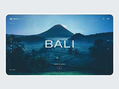 Nature Travel ui ux web webdesign