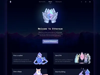 Ethereum Home asthetic creative graphic design logo uiux