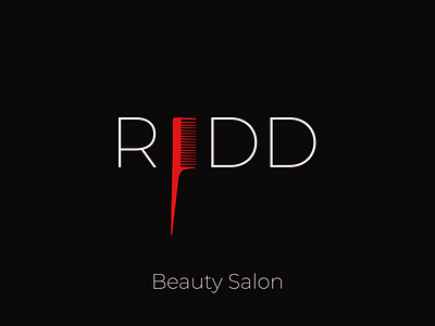 Redd Beauty Salon Logo branding logo