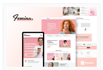 Femina design ui ux web webdesign webdesigner website