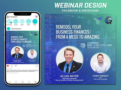 Webinar, Conference Banner, Podcast Banner Design banner ad banner design conference banner event flyer instagram banner instagram post podcast banner social banner social media design webinar