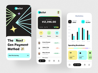 Finance Banking App Design app design app ui bank app banking banking app finance app financial app imran ios app design minimal mobile app mobile app ui mobile banking app mobile ui design orizon payments ui design user experience user interface wallet app