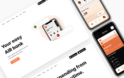 AIR Bank for web app app banking bank banking branding design figma illustration logo mobile online ui vector web web site