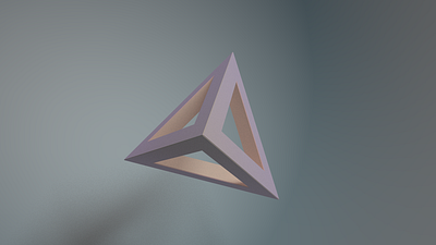The Aloof pyramid 3d logo
