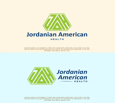 Jordanian American Health Company Logo branding design designer doctors flat logo graphic design hospital icon icon design illustration logo logo design logos mordan logo simple