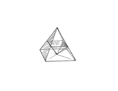 Fun with pyramids architecture design design thinking drawing geometry illustration pen and ink structure