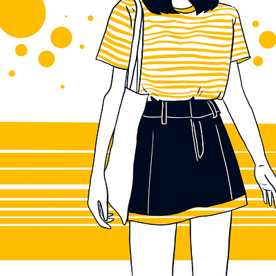 Days of Yellow (01) design illustration photoshop procreate sketch