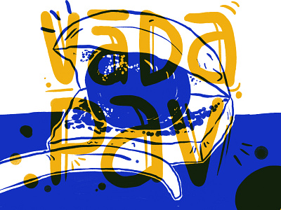 Vada Pav design illustration sketch