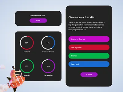 Design of poll design figma illustration ui ux