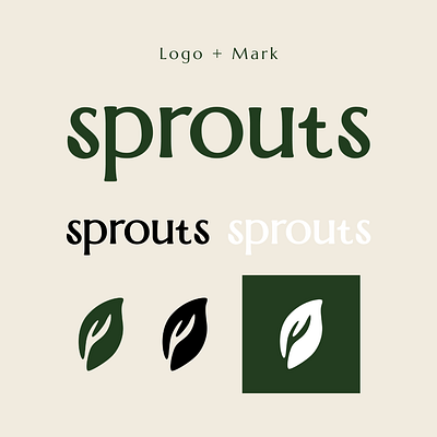 Sprouts Rebranding Logo + Mark branding design illustration leaf leaves logo natural orangic sprouting sprouts vector