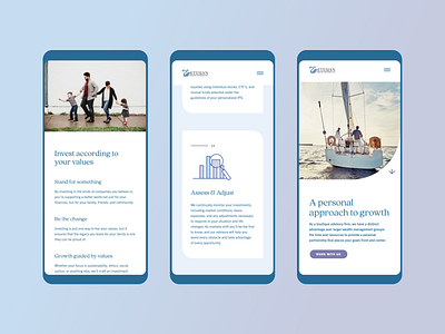 Etesian Wealth Advisors Mobile Site craftcms design financial icons iris creative ui user interface wealth management website website design